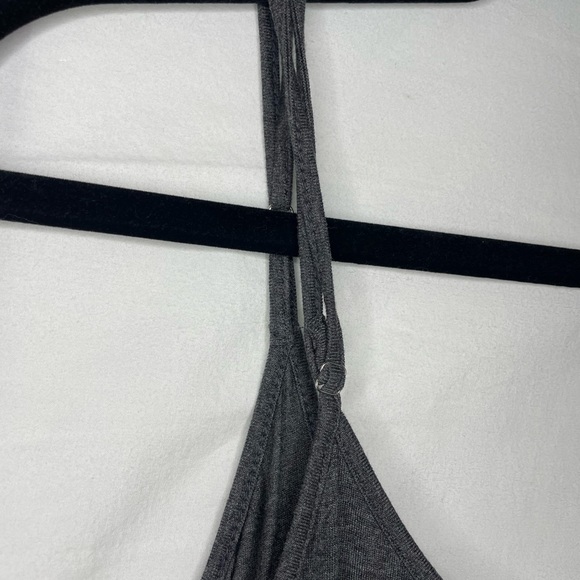 Elizabeth & James Gray Slip Dress w/ Ruffle Accent - Picture 5 of 5